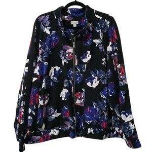 Belle Sky Sports Bomber Jacket, Plus 3X